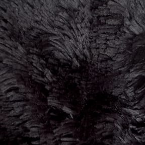 Pelage Long Hair Minky Black, by the yard