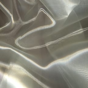 Wholesale Mirror Organza Fabric Ivory 100 yard roll