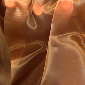 Wholesale Mirror Organza Fabric Tangerine 100 yard roll