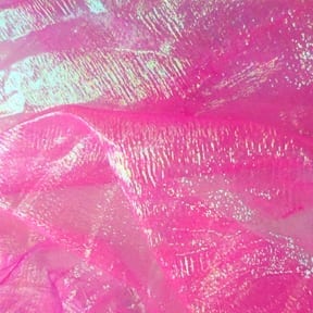 SALE Moonglow Iridescent Crinkle Organza Fabric Pink Charm, by the yard