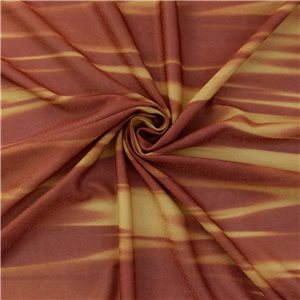 SALE Metallic Sparkle Printed Knit Fabric 5530 Rust, by the yard