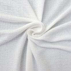 SALE Stretch Waffle Weave Knit Fabric 5908 White, by the yard