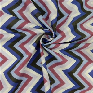 SALE Chevron Cotton Print Fabric 6309 Lilac by the yard