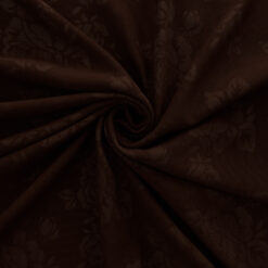 SALE Jacquard Knit Fabric 6345 Brown, by the yard