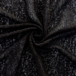 SALE Stretch Boucle Knit Fabric 6355 Black by the yard
