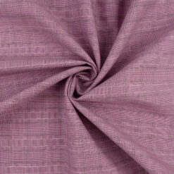 SALE Plaid Stretch Cotton Poplin Fabric 6418 Lilac by the yard