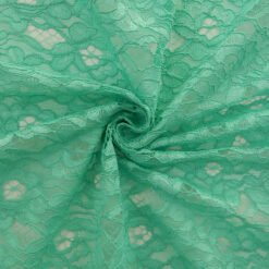 SALE Re-Embroidered Lace Fabric 6434 Mint, by the yard