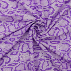 SALE Snakeskin Jersey Knit Fabric 5845 Purple, by the yard