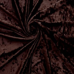 Wholesale Stretch Crushed Ice Velvet Fabric Brown 25 yard bolt