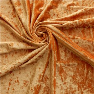 Sale Stretch Crushed Ice Velvet Fabric Gold, by the yard