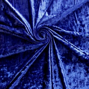 Wholesale Stretch Crushed Ice Velvet Fabric Royal 25 yard bolt