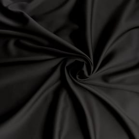 Devine Stretch Peau De Soie Fabric Black 25 yard bolt