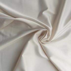 Devine Stretch Peau De Soie Fabric Off White 25 yard bolt