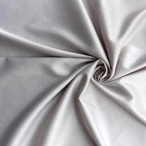 Devine Stretch Peau De Soie Fabric Sterling Silver 25 yard bolt