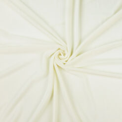 Wholesale Stretch Spandex Velvet Fabric Ivory 62 yard roll