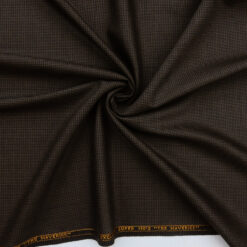 Super 110s Wool Fabric Herringbone 29 Gray-Black, by the yard