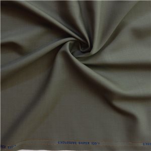 Super 120s Worsted Wool Fabric Sage, by the yard