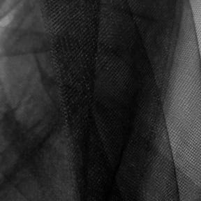 54" Tulle Fabric U.S.A. Black 50 Yard Bolt