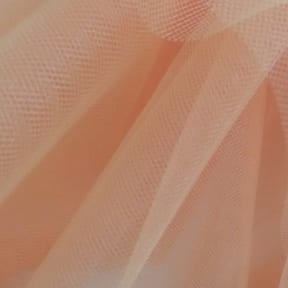 SALE 108" Illusion Fabric U.S.A. Peach, By The Yard