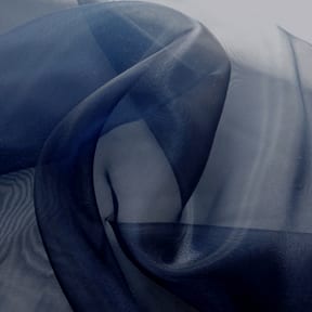 Twinkle Twinkle Organza Fabric Navy Blue 25 yard bolt