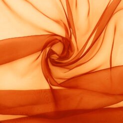 Rust color Twinkle Organza Fabric
