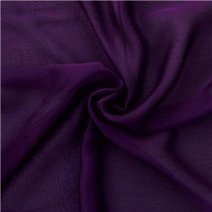 Waterfall Two Tone Chiffon Fabric Purple/Purple, by the yard