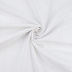 110" Decorating Jacquard Fabric Lattice White 25 yard roll