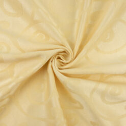 110" Decorating Jacquard Fabric Swirl Champagne 25 yard roll