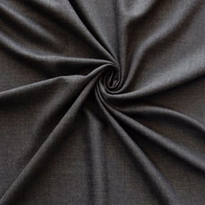 Italian Super 100s Wool Flannel Fabric Bankers Gray, by the yard