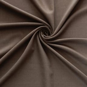 Italian Super 100s Wool Flannel Fabric English Taupe, by the yard