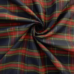 Wholesale Yarn Dyed Taffeta Plaid Fabric Blue-Red 25 yard bolt