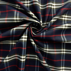 Wholesale Yarn Dyed Taffeta Plaid Fabric Blue 25 yard bolt
