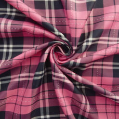 Wholesale Yarn Dyed Taffeta Plaid Fabric Hot Pink 25 yard bolt