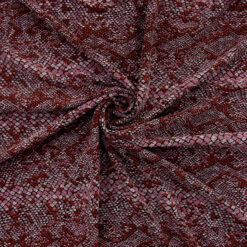 SALE Sparkle Metallic Stretch Knit Fabric 6618 Berry, by the yard