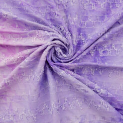 SALE Stretch Sequin & Embroidered Tie Dye Fabric 6661 Lilac, by the yard
