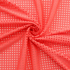SALE Laser Cut Scuba Fabric 6693 Coral, by the yard