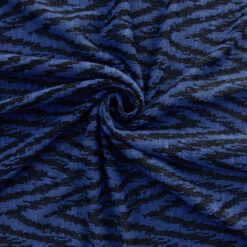 SALE Sweater Knit Fabric 6727 Royal-Black, by the yard