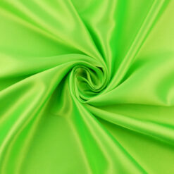 Sale Charmeuse Fabric Neon Green, by the yard