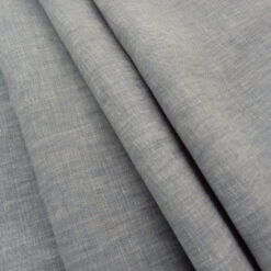 120" European 100% Linen Two-Tone Fabric Gray 25 yard roll
