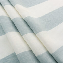 Wholesale 120" European 100% Linen Yarn Dyed Stripe Fabric Opal-White 50 yard roll