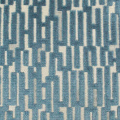 Crypton Upholstery Cut Velvet Fabric Prestige Silver Blue, by the yard