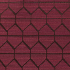Crypton Upholstery Geometric Fabric Vibe Beet, by the yard