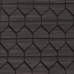 Crypton Upholstery Geometric Fabric Vibe Carbon, by the yard