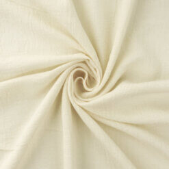 100% Cotton Gauze Fabric Ivory, by the yard