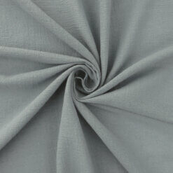 100% Cotton Gauze Fabric Silver, by the yard