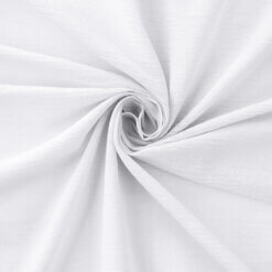100% Cotton Gauze Fabric White, by the yard