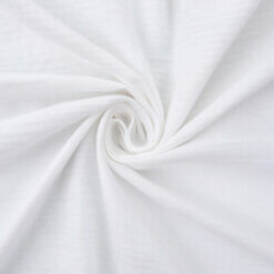 100% Cotton Double Gauze Fabric White, by the yard