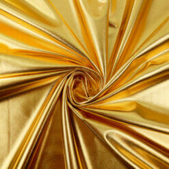 Foil Spandex Fabric Gold 25 yard roll