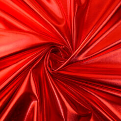 Foil Spandex Fabric Red, by the yard