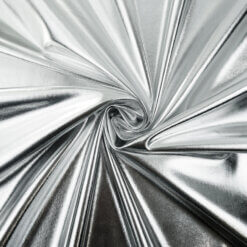 Foil Spandex Fabric Silver, by the yard